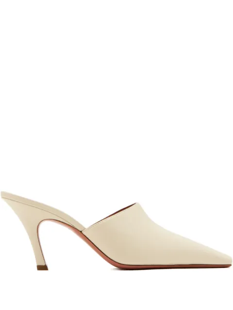 Amina Muaddi Jamie square-toe heeled mules Neutrals 15S365719JAM