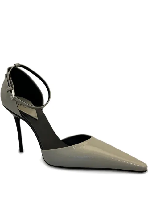 Alaïa D'Orsay ankle-strap pumps Grey AA3E1021I135