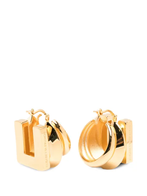 Elisabetta Franchi stacked-effect geometric earrings Gold OR05B61E2