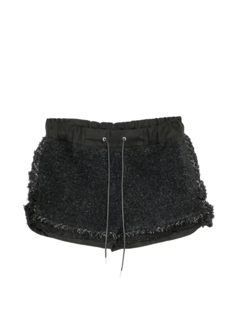 sacai tweed shorts Black 2608323