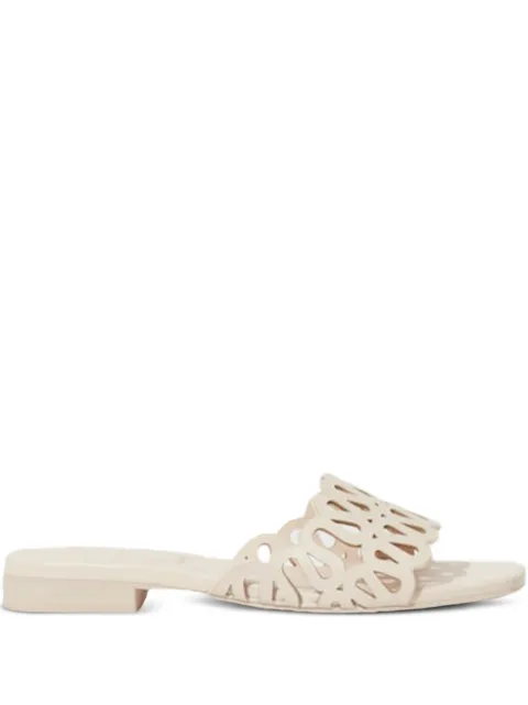 SIMKHAI scalloped sandals Neutrals 126S013LEA