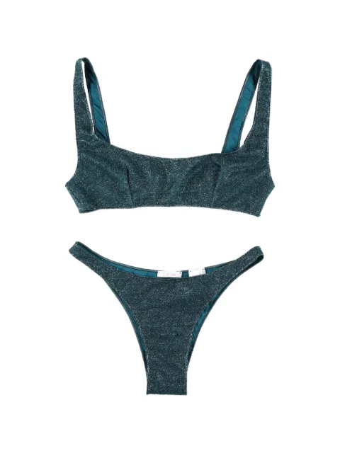 Oséree Lumière Sportini bikini Green LQS261PEACOCK