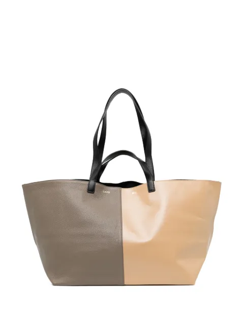 Cahu colourblock tote bag Neutrals PCMCRTANCREAMTAUPE
