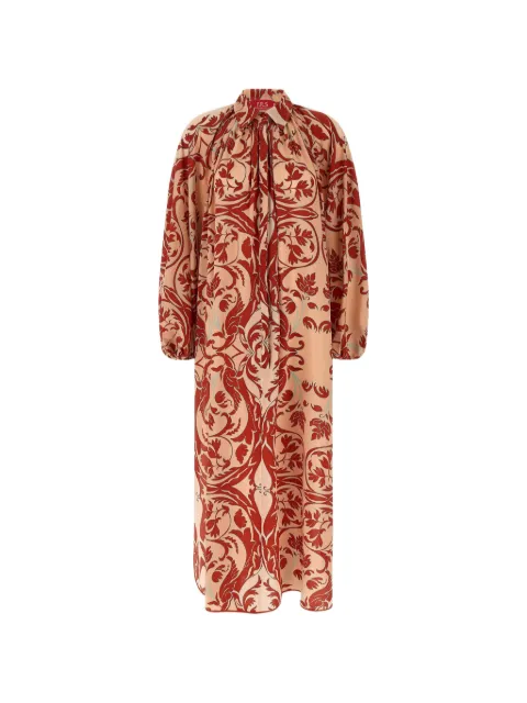 F.R.S For Restless Sleepers raque geometry print dress Neutrals AB000879TE00896433