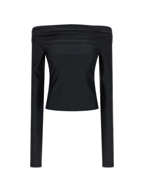 THE ANDAMANE off-the-shoulder long-sleeved top Black T190709ATJP062