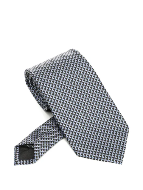 TOM FORD patterned tie Blue STE001S0226UBFUBF