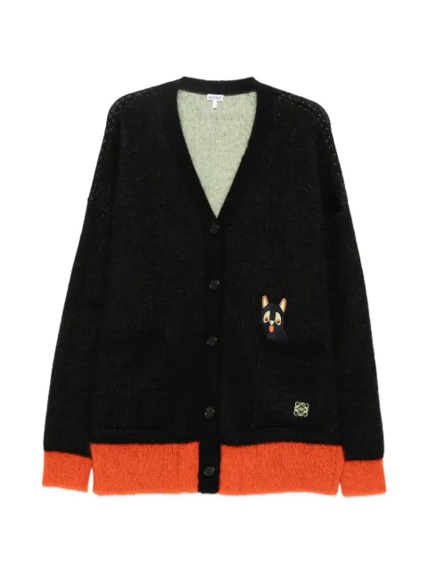 LOEWE embroidered cardigan Black H359Y16K02