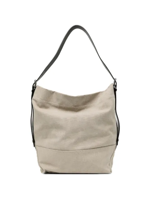 LEMAIRE belted tote bag in cotton canvas Neutrals BG0153LF1400