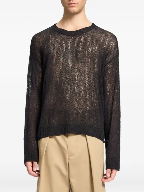 Ann Demeulemeester Joas crew-neck sweater Black B0013750KN084