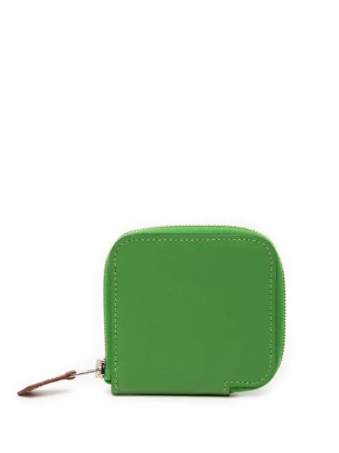 Hermès Pre-Owned 2023 Epsom Azap Silk In Change Purse coin pouch Green Y0IAFTRA5XGELDSU