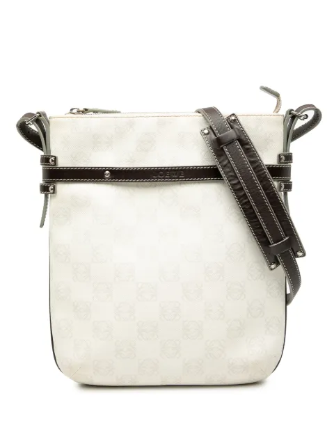 Loewe Pre-Owned 2006 Anagram Coated Canvas crossbody bag White 9Y4R1LP1ZZGRYSMH