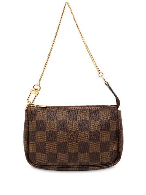 Louis Vuitton Pre-Owned 2011 Damier Ebene Mini Pochette Accessoires handbag Brown ACUC0TOPU6UY61O4