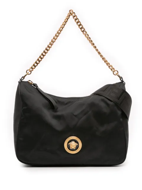 Versace Pre-Owned 2010-2025 Nylon Tribute La Medusa Chain satchel Black 1IA7B00TRCF00CRF