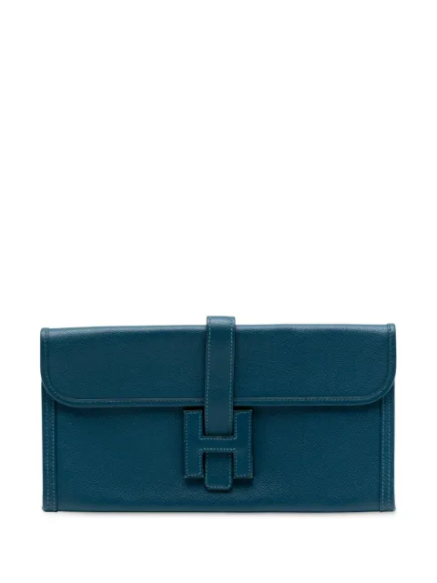 Hermès Pre-Owned 2013 Epsom Jige Elan 29 clutch bag Blue SV0CYSO1LDU63F4R