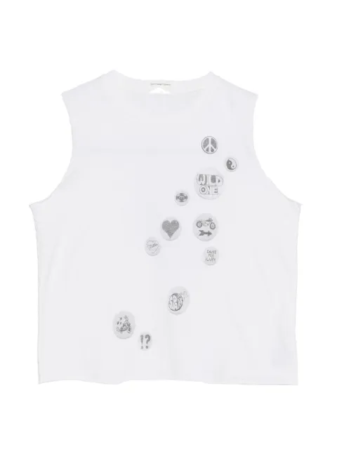 MOTHER graphic-print sleeveless top White 83231079