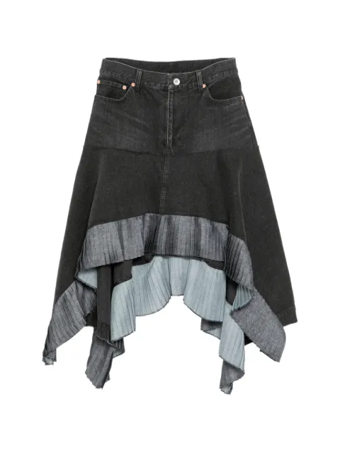 sacai denim midi skirt Black 2608315