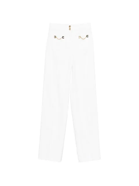 Elisabetta Franchi chain-detail jeans White PJ25D61E2