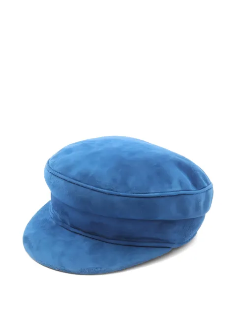 Hermès Pre-Owned 2010s leather casquette hat Blue 1031406