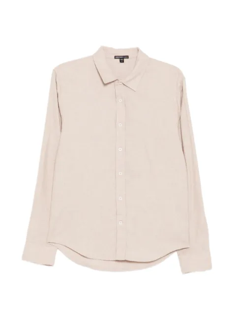 James Perse refined flannel shirt Neutrals MLCF3824