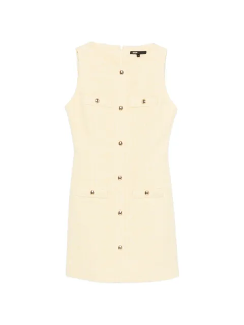 Maje short tweed dress Yellow MFPRO04713