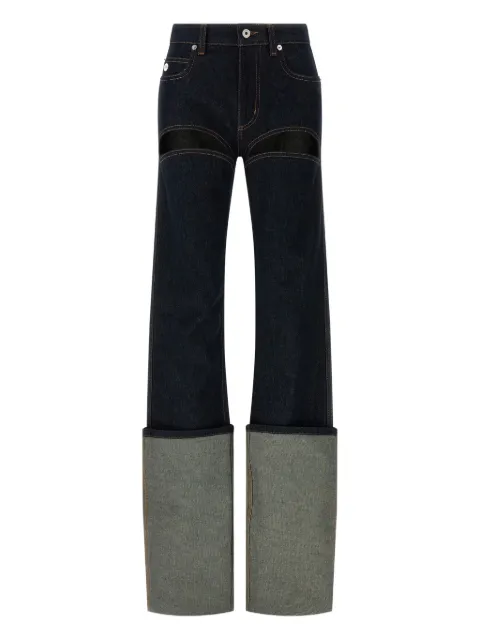 Jean Paul Gaultier maxi turn-up jeans Blue 2601WTR046D02455