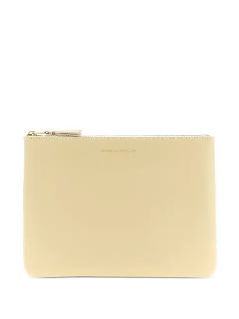 Comme Des Garçons Wallet logo-detail leather wallet Neutrals SA5100