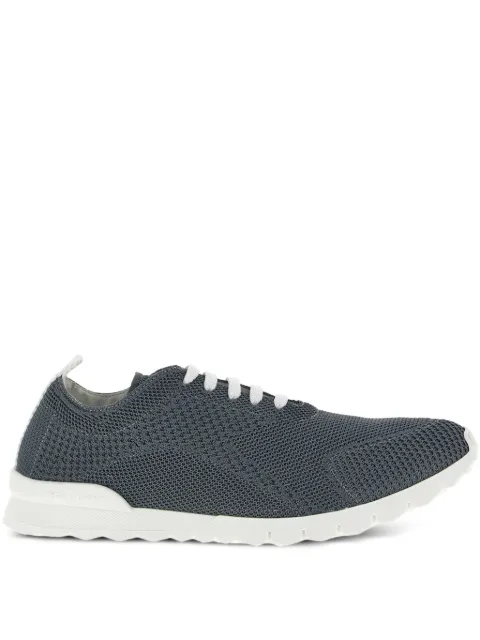 Kiton Fits logo-embroidered sneakers Grey USSFITSN0080987001