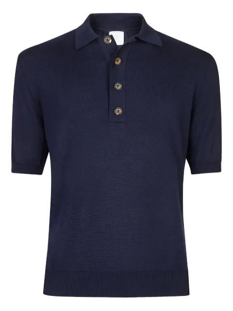 Eleventy button short-sleeve polo shirt Blue M76MAGM32MAG0K007