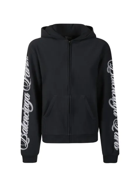 Balenciaga zip cotton knitwear Black 851236TTVM8