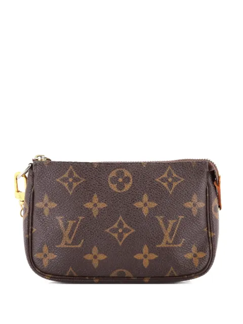Louis Vuitton Pre-Owned Pochette Accessoires Monogram Canvas Mini clutch bag Brown PD0UK4DZZSCSSZGN