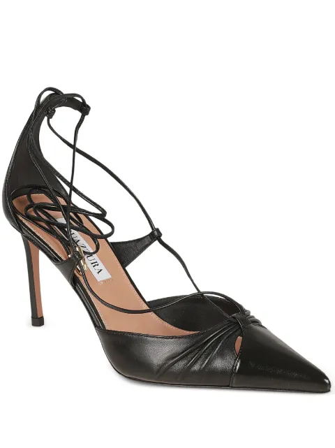 Aquazzura tie heel pumps Black GBIMIDP0NNG000