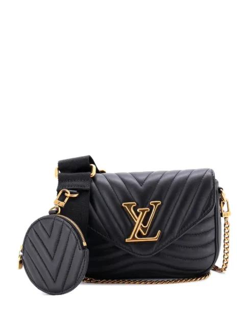 Louis Vuitton Pre-Owned New Wave Multi Pochette Quilted Leather crossbody bag Black SMY01SJKC3DQZB0R