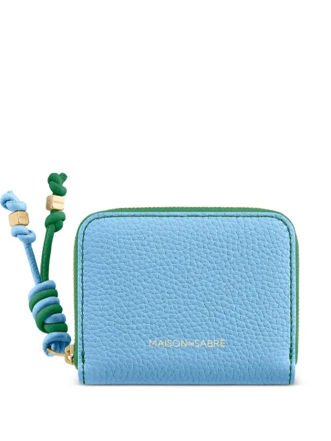 MAISON de SABRÉ small leather zip-fastening wallet Blue WAZI