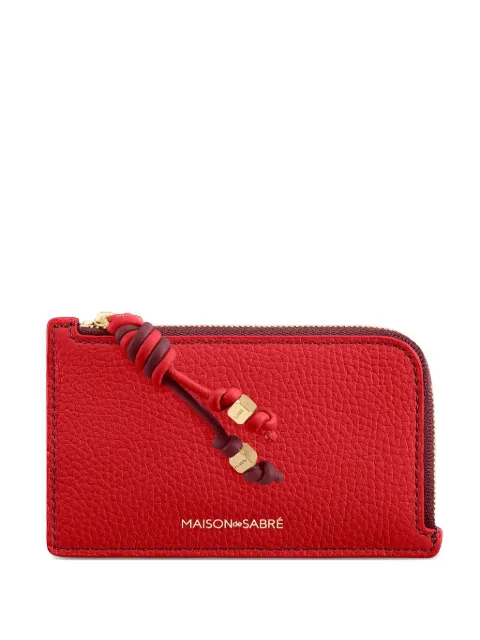 MAISON de SABRÉ zipped card holder Red ZICA
