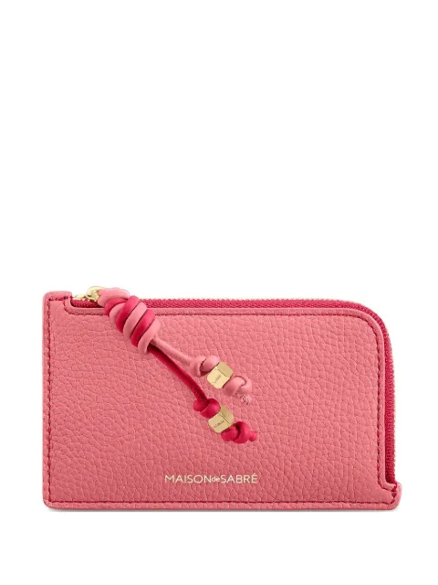 MAISON de SABRÉ zipped card holder Pink ZICA