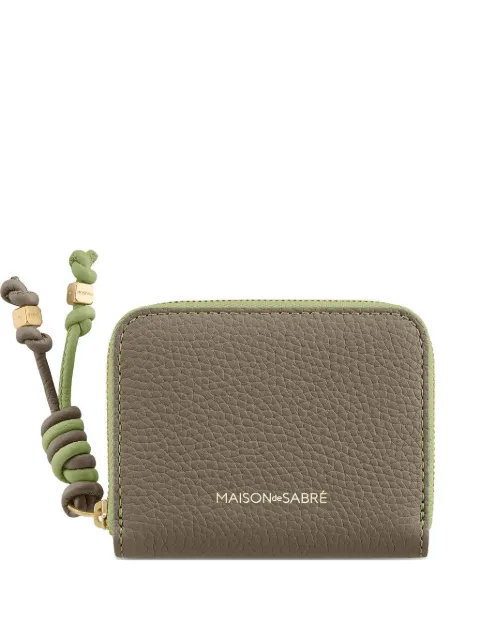 MAISON de SABRÉ small leather zip-fastening wallet Brown WAZI
