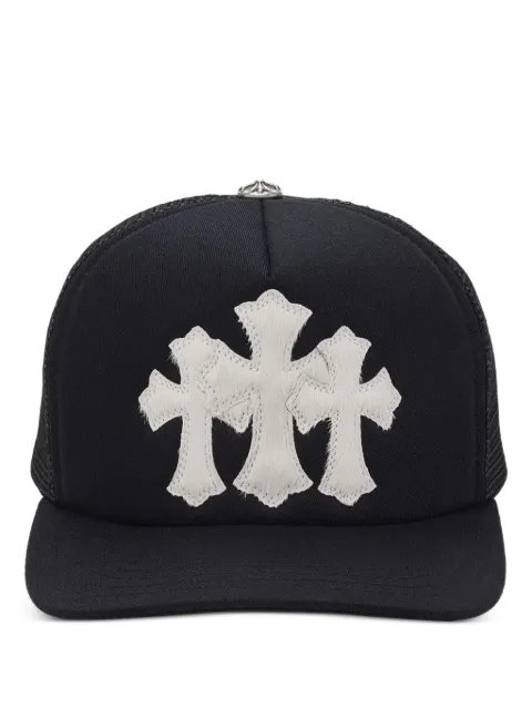 Chrome Hearts Triple Cross Cemetery mohair hat Black CHRM0635