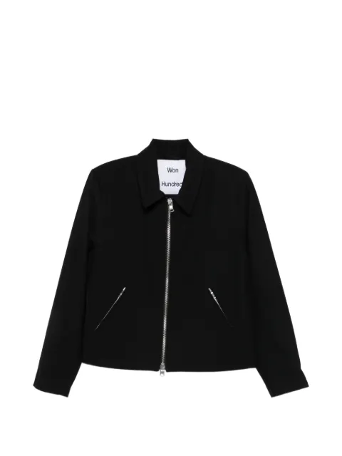 Won Hundred zip-up shirt jacket Black 397914306