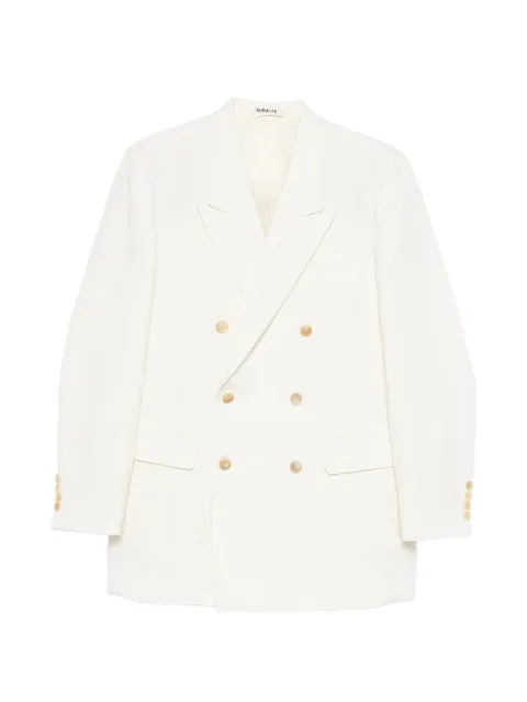 Auralee double-breasted blazer Neutrals A26SJ01WO