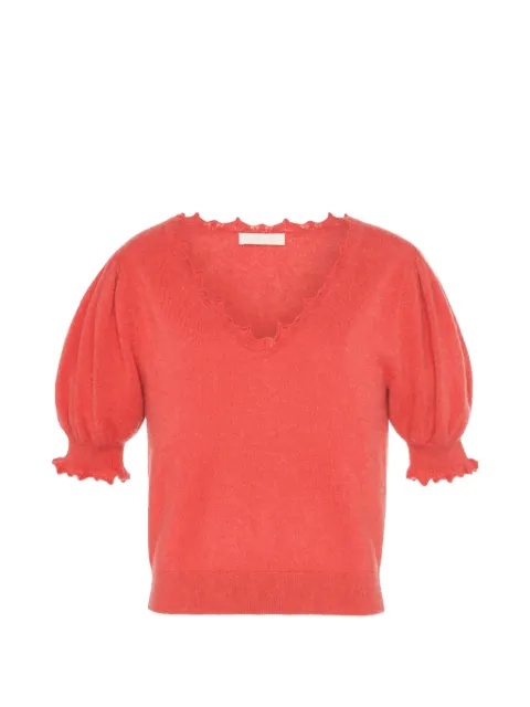 Ulla Johnson Polline V-neck top Red 260727