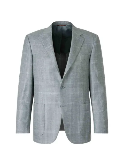 Canali checked-pattern blazer Grey 22288CF00435