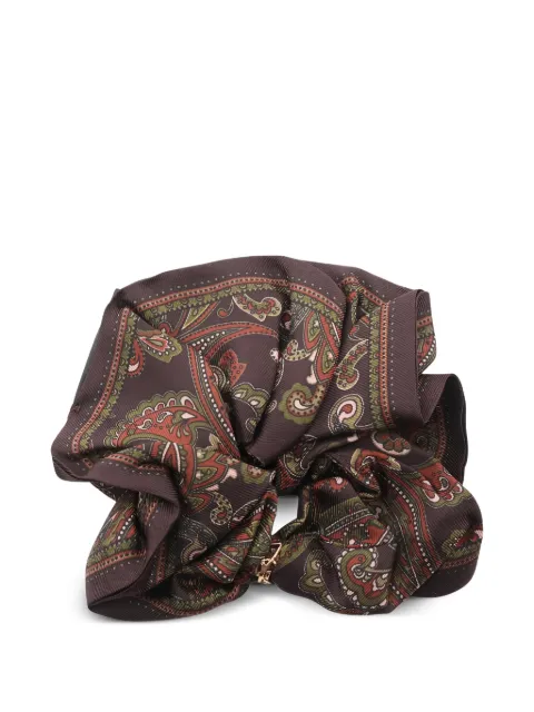 Saint Laurent Pre-Owned 2020s Paisley monogram hair accessory Brown 1033710