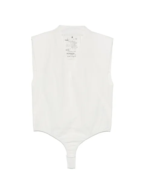 Patrizia Pepe leeveless bodysuit White 8C0828A391