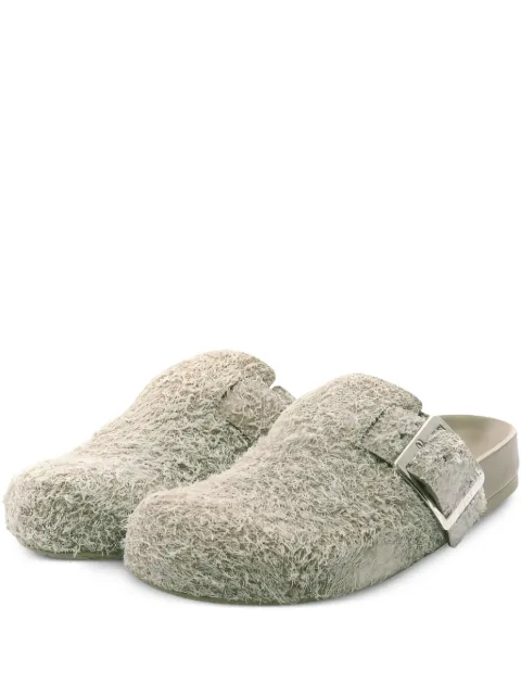 Loewe Pre-Owned 2020s brushed buckle mule Neutrals 1016538