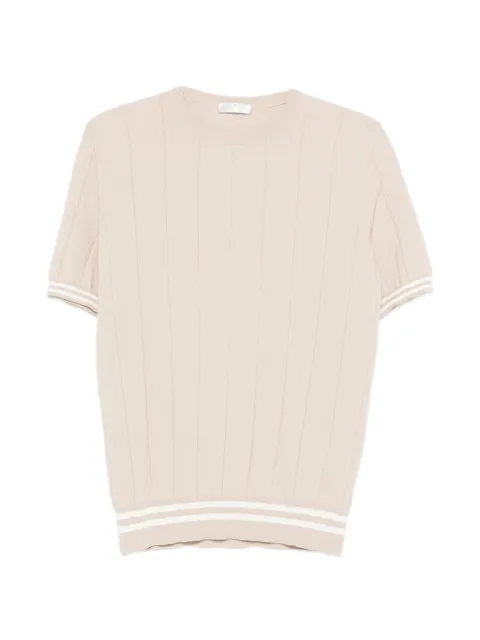 PANICALE ribbed striped T-shirt Neutrals U380171G