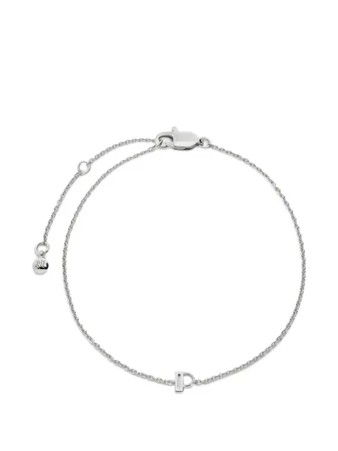 Monica Vinader initial chain bracelet Silver SSBLALPPNON