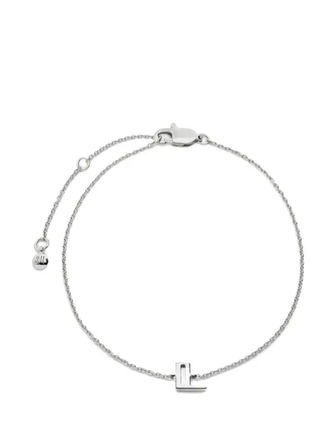 Monica Vinader initial l chain bracelet Silver SSBLALPLNON