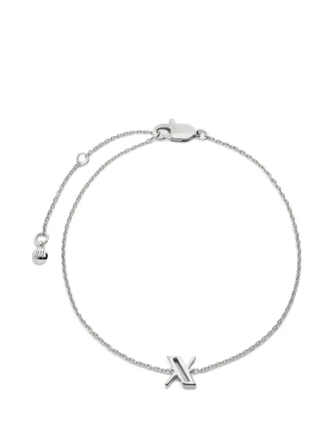 Monica Vinader Initial X chain bracelet Silver SSBLALPXNON