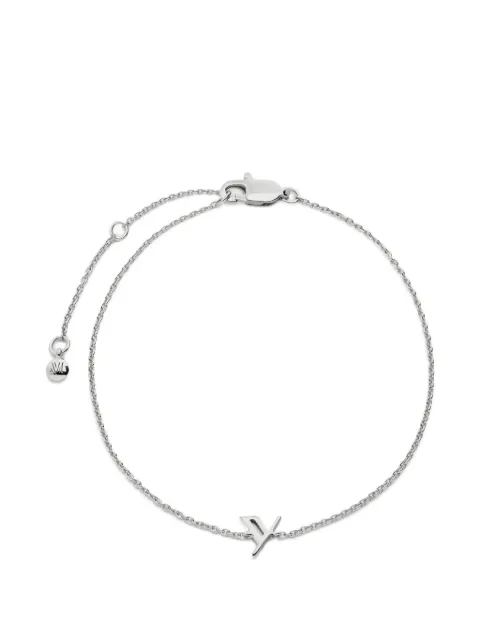 Monica Vinader Initial Y chain bracelet Silver SSBLALPYNON