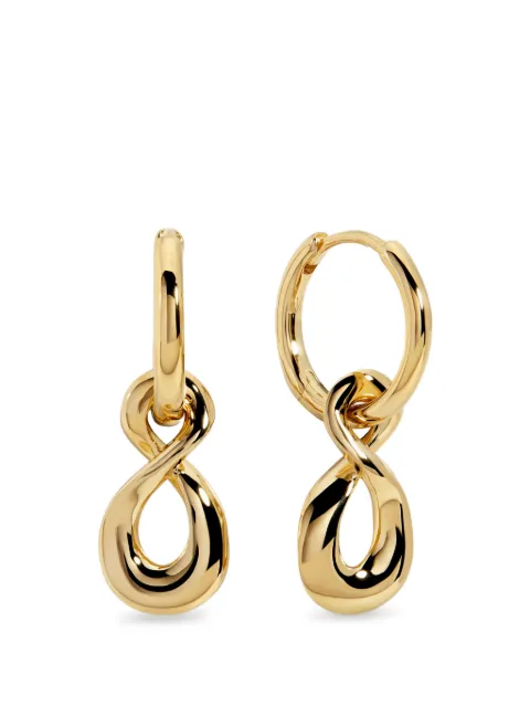 Monica Vinader Infinity huggie earrings Gold GPEAINFHNON